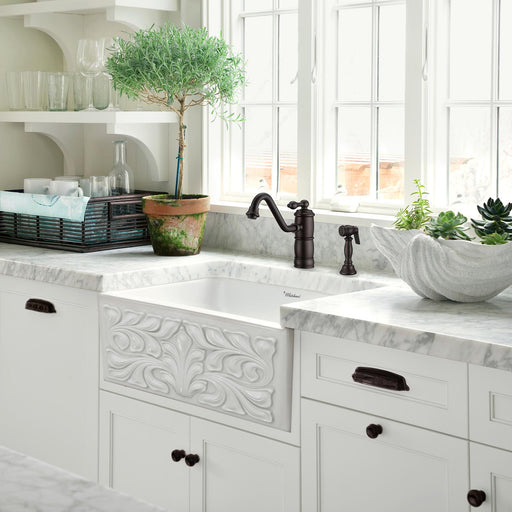 Whitehaus WHKTSL3-2200-NT-ORB Vintage III Plus Single Lever Faucet