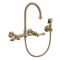 Whitehaus WHKWLV3-9301-NT-AB Vintage III Plus Wall Mount Faucet