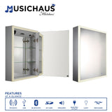 Whitehaus WHLUN7055-OR Musichaus Medicine Cabinet