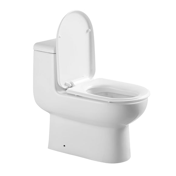 Whitehaus WHMFL3351-EB Siphonic Dual Flush Eco-Friendly One Piece Toilet