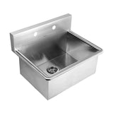 Whitehaus WHNC2520 Noah's Collection Stainless Steel Commercial Drop-in or Wall Mount Utility Sink
