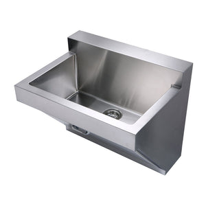 Whitehaus WHNC3022W Noah's Collection Stainless Commercial Single Bowl Wall Mount Utility Sink