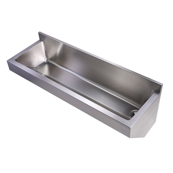 Whitehaus WHNC4513L Noah's Collection Stainless Commercial Single Bowl Wall Mount Utility Sink