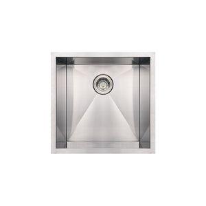 Whitehaus WHNCM1920 Noah's Collection Stainless Steel Commercial Single Bowl Undermount Sink