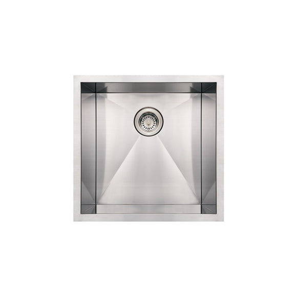 Whitehaus WHNCM1920 Noah's Collection Stainless Steel Commercial Single Bowl Undermount Sink