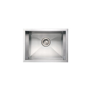 Whitehaus WHNCM2015 Noah's Collection Stainless Steel Commercial Single Bowl Undermount Sink