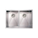 Whitehaus WHNCM2920EQ Noah's Collection Stainless Steel Commercial Double Bowl Undermount Sink