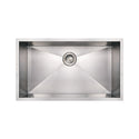 Whitehaus WHNCM3219 Noah's Collection Stainless Steel Commercial Single Bowl Undermount Sink
