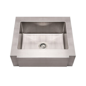 Whitehaus WHNCMAP3026 Noah's Collection Stainless Steel Commercial Single Bowl Sink