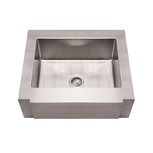 Whitehaus WHNCMAP3026 Noah's Collection Stainless Steel Commercial Single Bowl Sink
