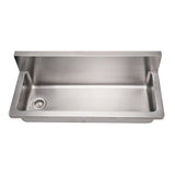 Whitehaus WHNCMB4413 Noah's Collection Stainless Commercial Single Bowl Wall Mount Utility Sink