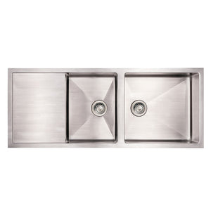 Whitehaus WHNCMD5221 Noah's Collection Commercial Double Bowl Reversible Undermount Sink