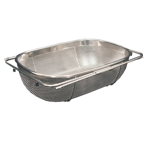 Whitehaus WHNEXC01 Over the Sink Stainless Steel Extendable Colander/Strainer