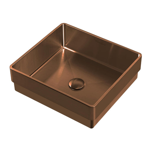 Whitehaus WHNPL1577-CO Noah Plus Squared Semi-Recessed Sink Set