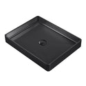 Whitehaus WHNPL1578-MBLK Noah Plus Rectangular Above Mount Sink Set
