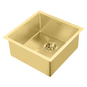 Whitehaus WHNPL1818-B Noah Plus Single Bowl Linen Textured Dual-Mount Sink Set