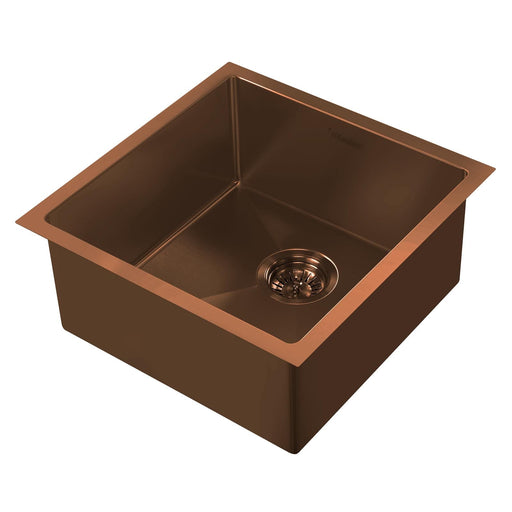 Whitehaus WHNPL1818-CO Noah Plus Single Bowl Linen Textured Dual-Mount Sink Set
