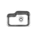 Whitehaus WHNU1913 Noah's Collection Brushed Stainless Steel Single Bowl Undermount Sink