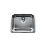 Whitehaus WHNU2318 Noah's Collection Brushed Stainless Steel Single Bowl Undermount Sink