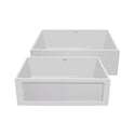 Whitehaus WHPLCON2719-WHITE Farmhaus Fireclay Reversible 27" Sink