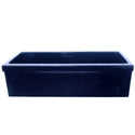Whitehaus WHQ536-BLUE Farmhaus Fireclay Quatro Alcove Large Reversible Sink
