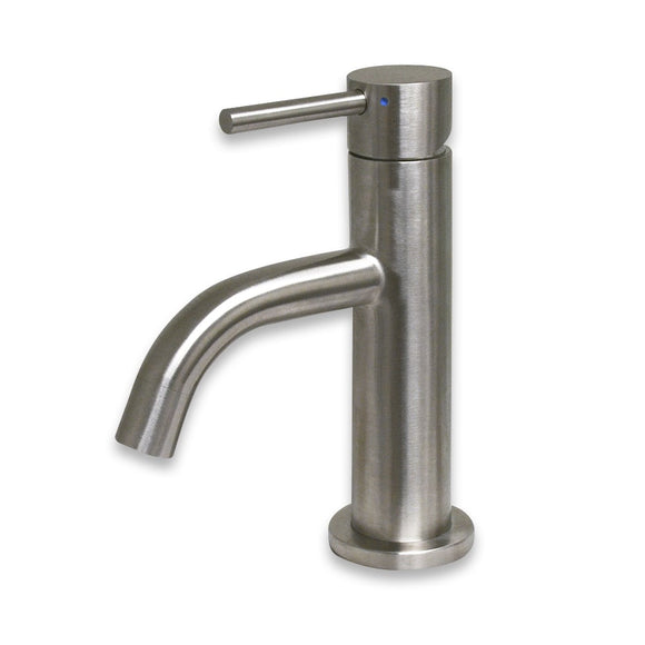Whitehaus WHS1010-SB-BSS Waterhaus Single Lever Small Bathroom Faucet