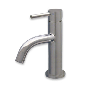 Whitehaus WHS1010-SB-PSS Waterhaus Single Lever Small Bathroom Faucet