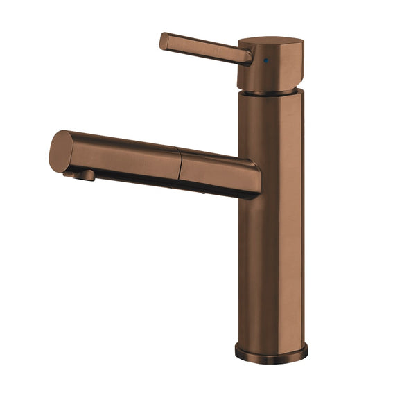 Whitehaus WHS1394-PSK-CO Waterhaus Single Hole, Single Lever Kitchen Faucet