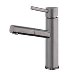 Whitehaus WHS1394-PSK-GM Waterhaus Single Hole, Single Lever Kitchen Faucet