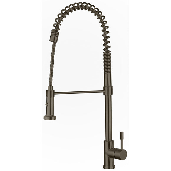 Whitehaus WHS1634-SK-BSS Waterhaus Commercial Single-Hole Faucet