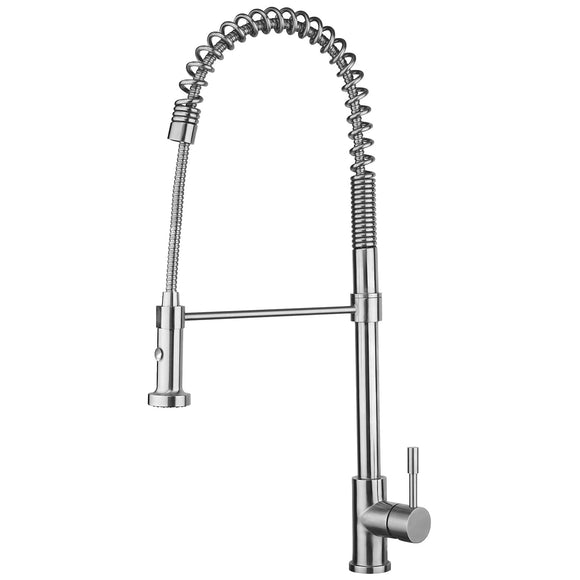 Whitehaus WHS1634-SK-PSS Waterhaus Commercial Single-Hole Faucet
