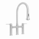 Whitehaus WHS6900-PDK-PSS Waterhaus Bridge Faucet