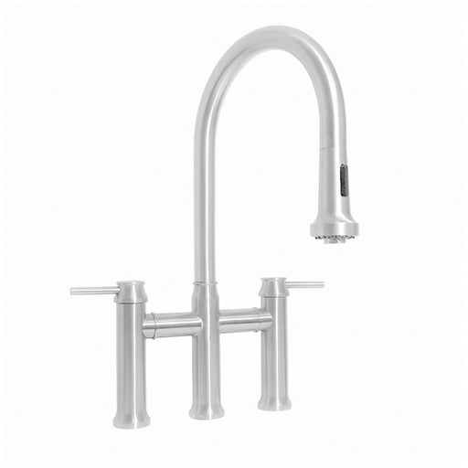 Whitehaus WHS6900-PDK-PSS Waterhaus Bridge Faucet