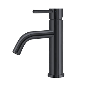 Whitehaus WHS8601-SB-MBLK Waterhaus Single Lever Elevated Bathroom Faucet 
