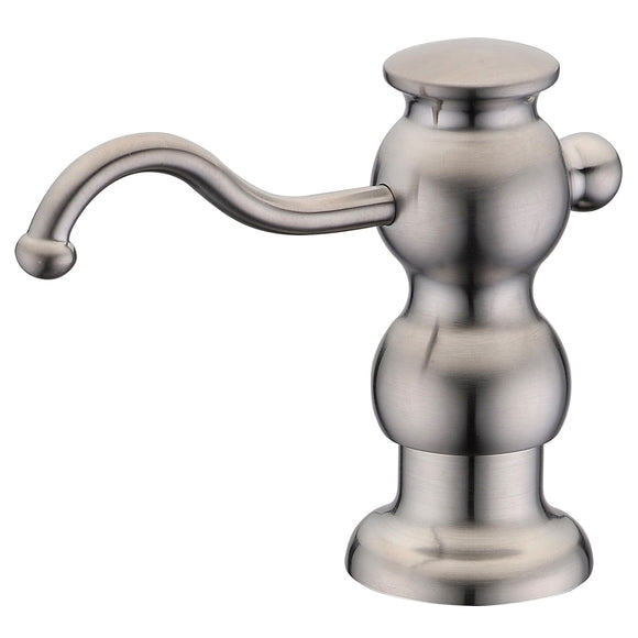 Whitehaus WHSD031-BN Solid Brass Soap/Lotion Dispenser