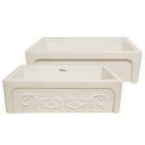 Whitehaus WHSIV3333-BISCUIT Glencove St. Ives 33" Front Apron Fireclay Sink