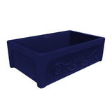 Whitehaus WHSIV3333-BLUE Glencove St. Ives 33" Front Apron Fireclay Sink