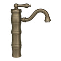 Whitehaus WHSL3-9724-BN Vintage III Single Hole/Single Lever Elevated Bathroom Faucet