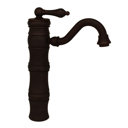 Whitehaus WHSL3-9724-MB Vintage III Single Hole/Single Lever Elevated Bathroom Faucet