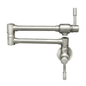 Whitehaus WHST10003-005SK-BSS Waterhaus Solid Stainless Steel Wall Mount Pot Filler