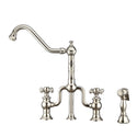 Whitehaus WHTTSCR3-9771-NT-PN Twisthaus Plus Bridge Faucet