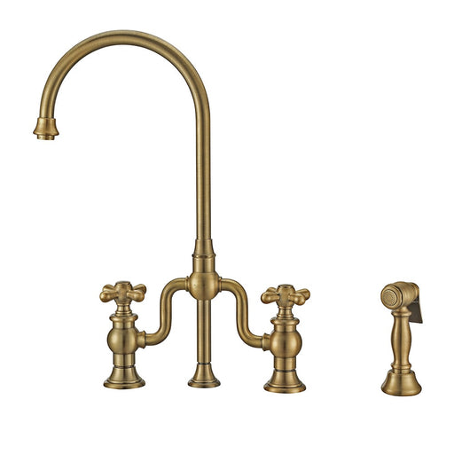 Whitehaus WHTTSCR3-9773-NT-AB Twisthaus Plus Bridge Faucet
