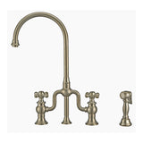 Whitehaus WHTTSCR3-9773-NT-BN Twisthaus Plus Bridge Faucet