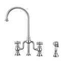Whitehaus WHTTSCR3-9773-NT-C Twisthaus Plus Bridge Faucet