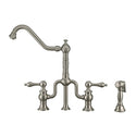 Whitehaus WHTTSLV3-9771-NT-BN Twisthaus Plus Bridge Faucet