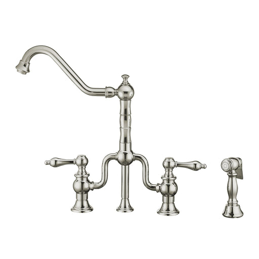 Whitehaus WHTTSLV3-9771-NT-C Twisthaus Plus Bridge Faucet