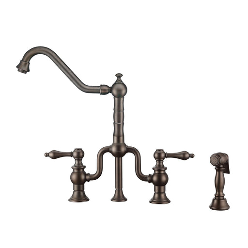 Whitehaus WHTTSLV3-9771-NT-ORB Twisthaus Plus Bridge Faucet