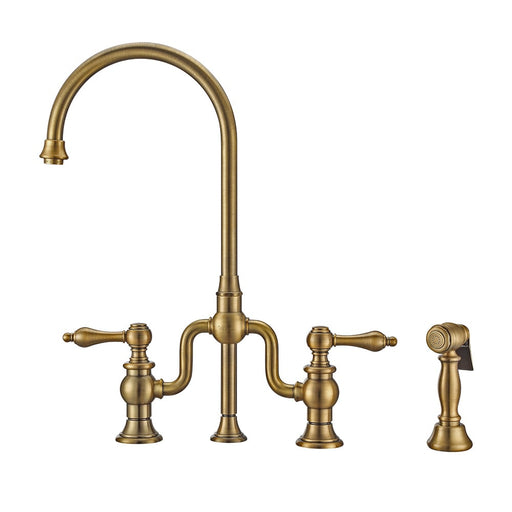 Whitehaus WHTTSLV3-9773-NT-AB Twisthaus Plus Bridge Faucet