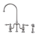 Whitehaus WHTTSLV3-9773-NT-C Twisthaus Plus Bridge Faucet