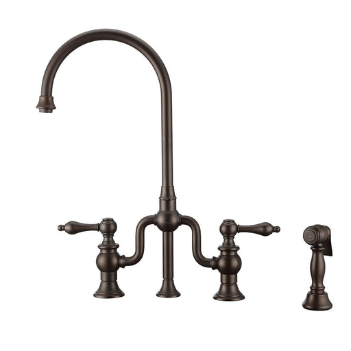 Whitehaus WHTTSLV3-9773-NT-ORB Twisthaus Plus Bridge Faucet